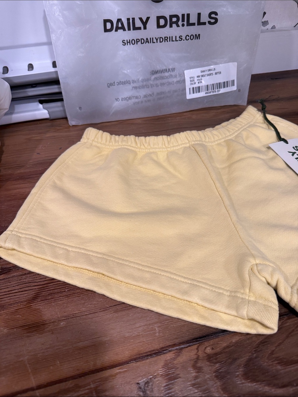 Daily Drills Mini Sweat Shorts Butter